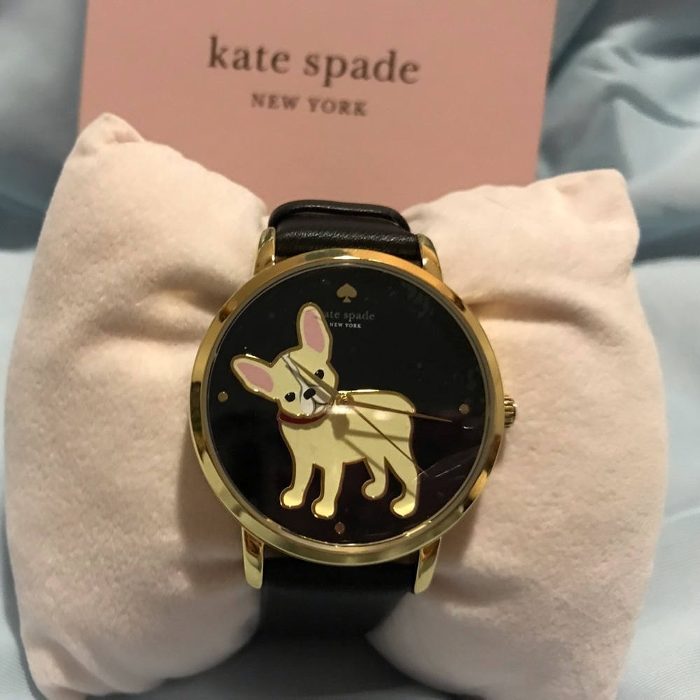 Women's Metro Three-Hand Puppy Black Leather Band Watch